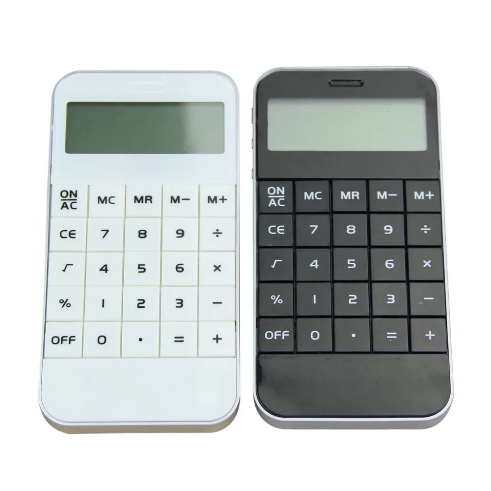 Высококачественный карманный электронный калькулятор с 10-значным дисплеем Простота расчета Модный Мини-Арифметический калькулятор Черный, Белый