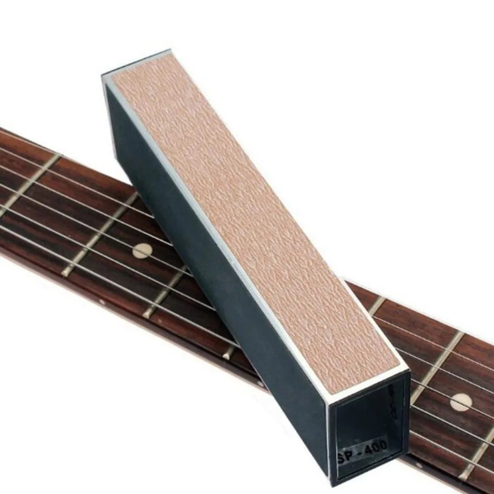 Шлифовальный брус для гитарных струн, бас-гитара, алюминиевый напильник для выравнивания ладов, наждачная бумага, инструменты Luthier DIY для акустической классической гитары