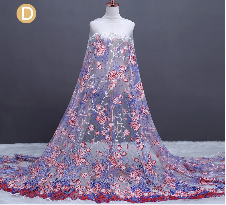 доступно 1 ярд 4 вида цветов изысканной водорастворимой сетчатой кружевной ткани для одежды в стиле пэчворк, аксессуаров для платья
