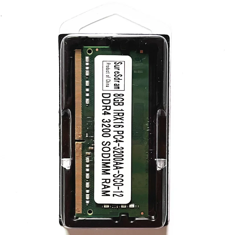 SureSdram DDR4 SODIMM Оперативная память 8 ГБ 3200 Памяти ноутбука 260pin 8 ГБ 1RX16 PC4-3200AA-SC0-12 DDR4 3200 8 ГБ