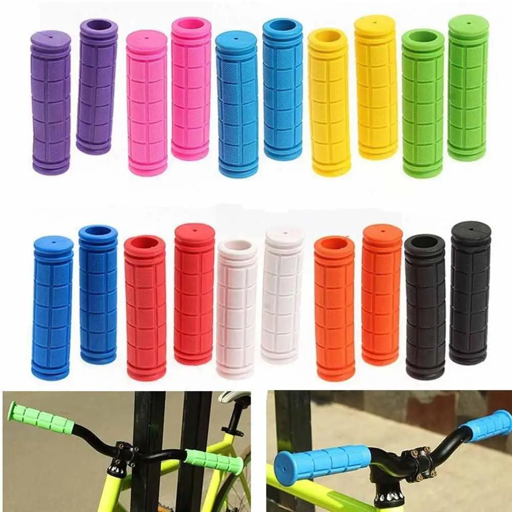 1 пара резиновых велосипедных ручек для велоспорта на открытом воздухе MTB, крышка для руля для горного велосипеда, противоскользящая, прочная опорная рукоятка для велосипеда, деталь