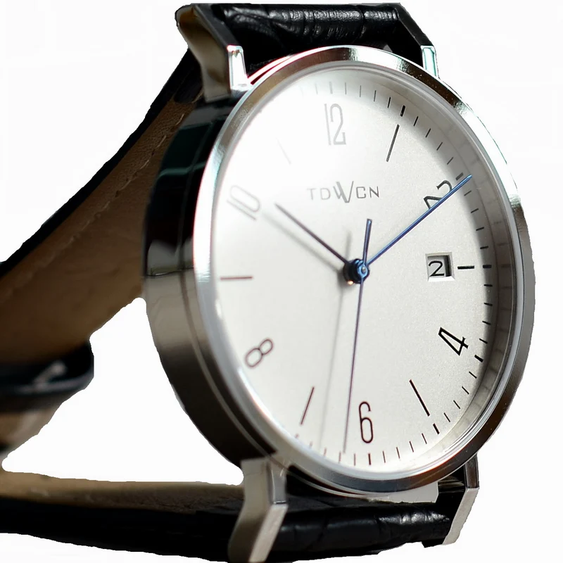 Часы Bauhaus Watch 9015 Механизм с автоподзаводом, водонепроницаемый календарь из нержавеющей стали, минималистичные мужские механические часы
