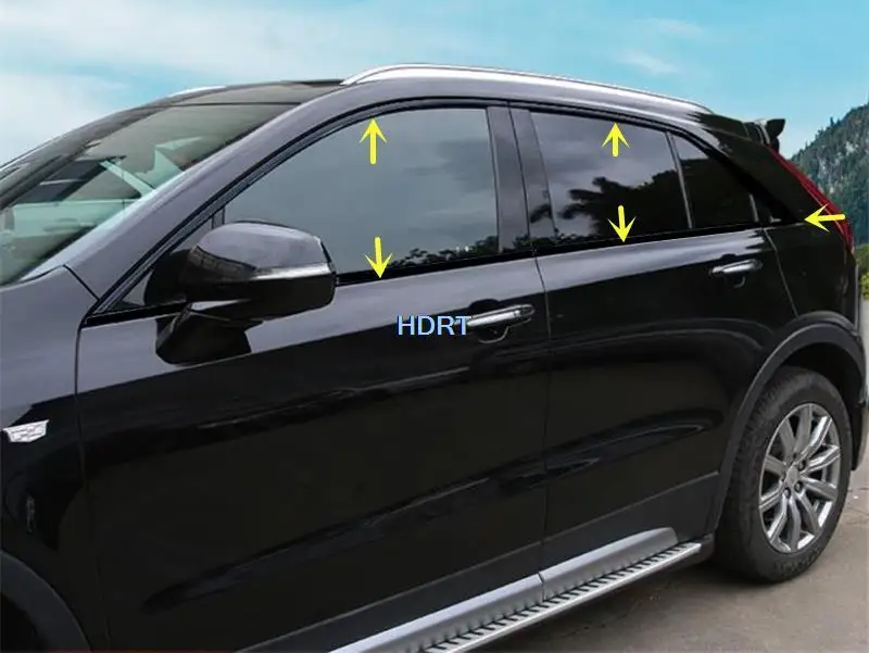 Стайлинг автомобиля, Молдинг окна, Отделка рамы, наклейка в полоску для кузова, чехол для Cadillac XT4 2018 + Аксессуары, внешняя наклейка