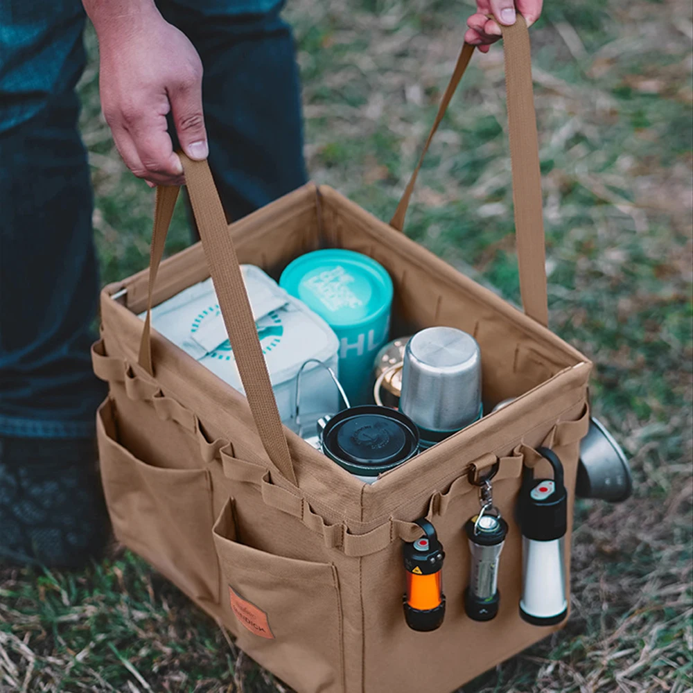 Складной походный кейс, портативная дорожная сумка для хранения посуды, сумка для переноски в походах, для подледной рыбалки, пеших прогулок