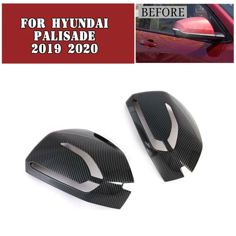 Для Hyundai Palisade 2019 2020 Аксессуары для укладки экстерьера автомобиля ABS Боковое зеркало заднего вида, декоративная наклейка для отделки крышки