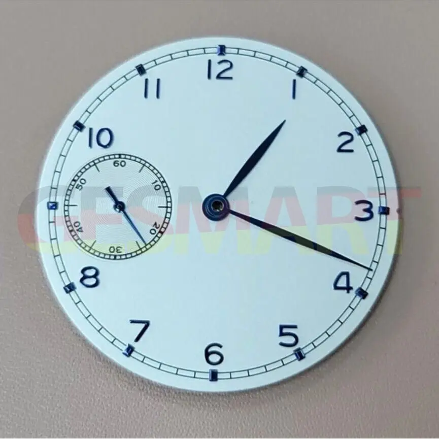 37-миллиметровый белый циферблат часов Pilot Подходит для механизма ETA 6497 Без логотипа BP08