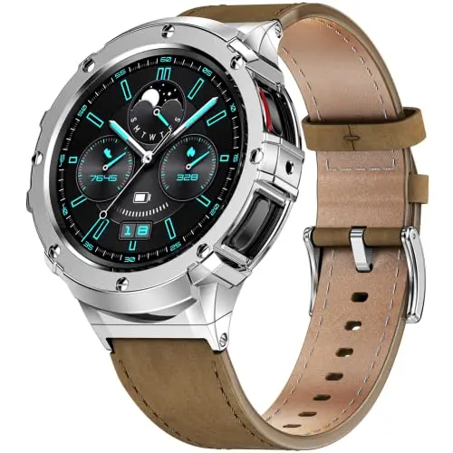 Корпус из нержавеющей стали + кожаный ремешок для Samsung Galaxy Watch 5 pro 45 мм Металлический защитный бампер браслет Samsung Watch 5 pro ремешок