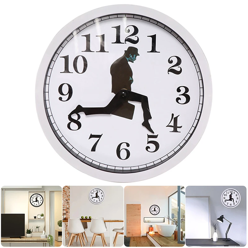 Настенные часы Ministry of Silly Walk в стиле британской комедии Новинка от Comedian Настенные часы Забавные бесшумные Модные часы Home Decor