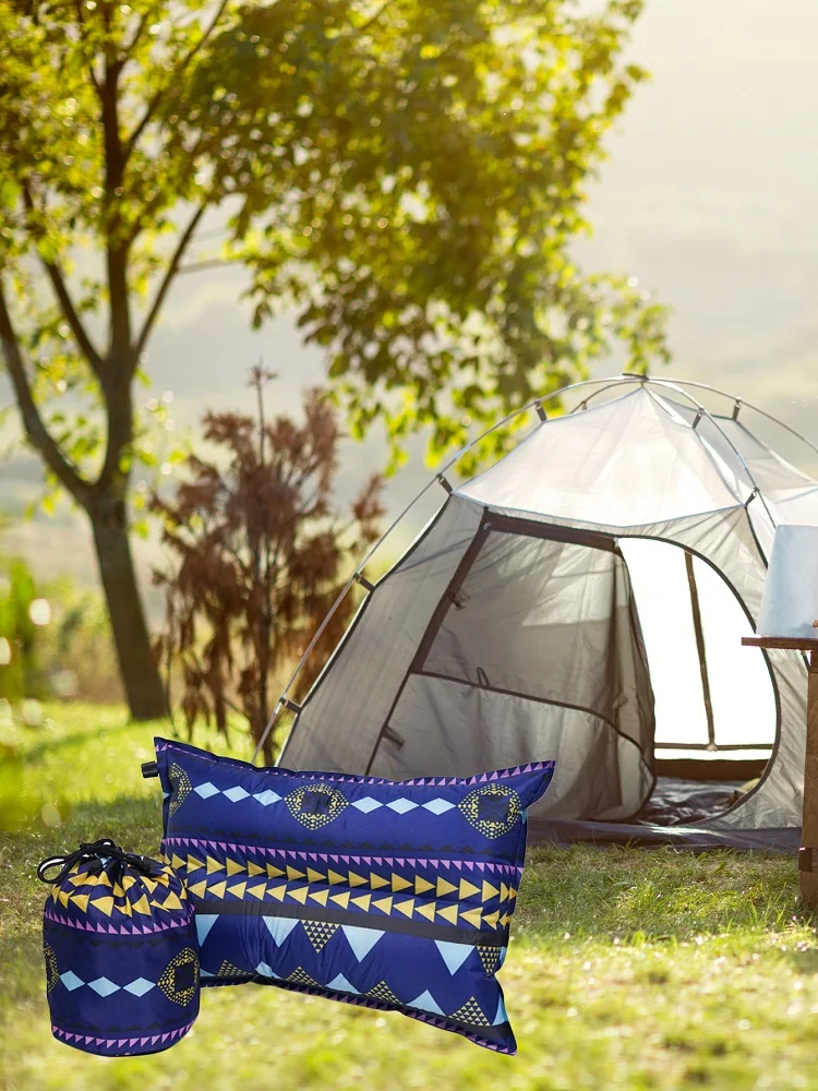 Наружная Автоматическая надувная подушка в этническом стиле, автоматическая надувная подушка для кемпинга, Палатка для отдыха, туристическое снаряжение для сна