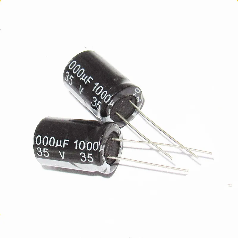 Алюминиевый электролитический конденсатор 1000 МКФ 35 В Объем 10 *20 мм 35 В 1000 МКФ Новый оригинальный (10 шт)