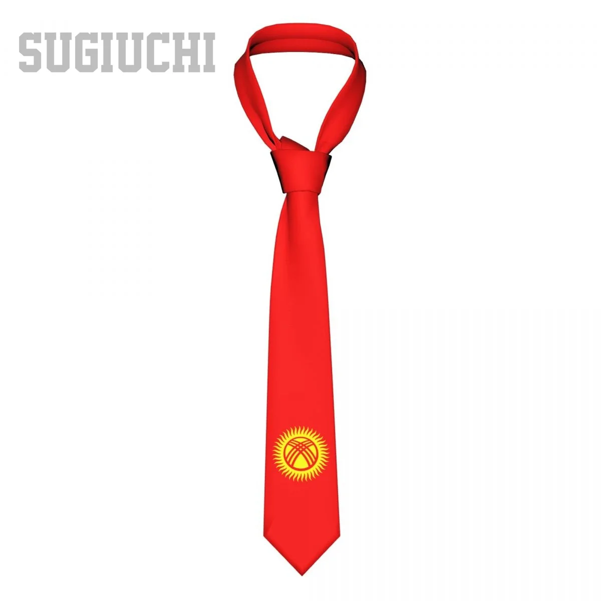 Эмблема флага Кыргызстана, мужские и женские галстуки, повседневные костюмы с клетчатым галстуком, тонкий свадебный деловой галстук Gravatas