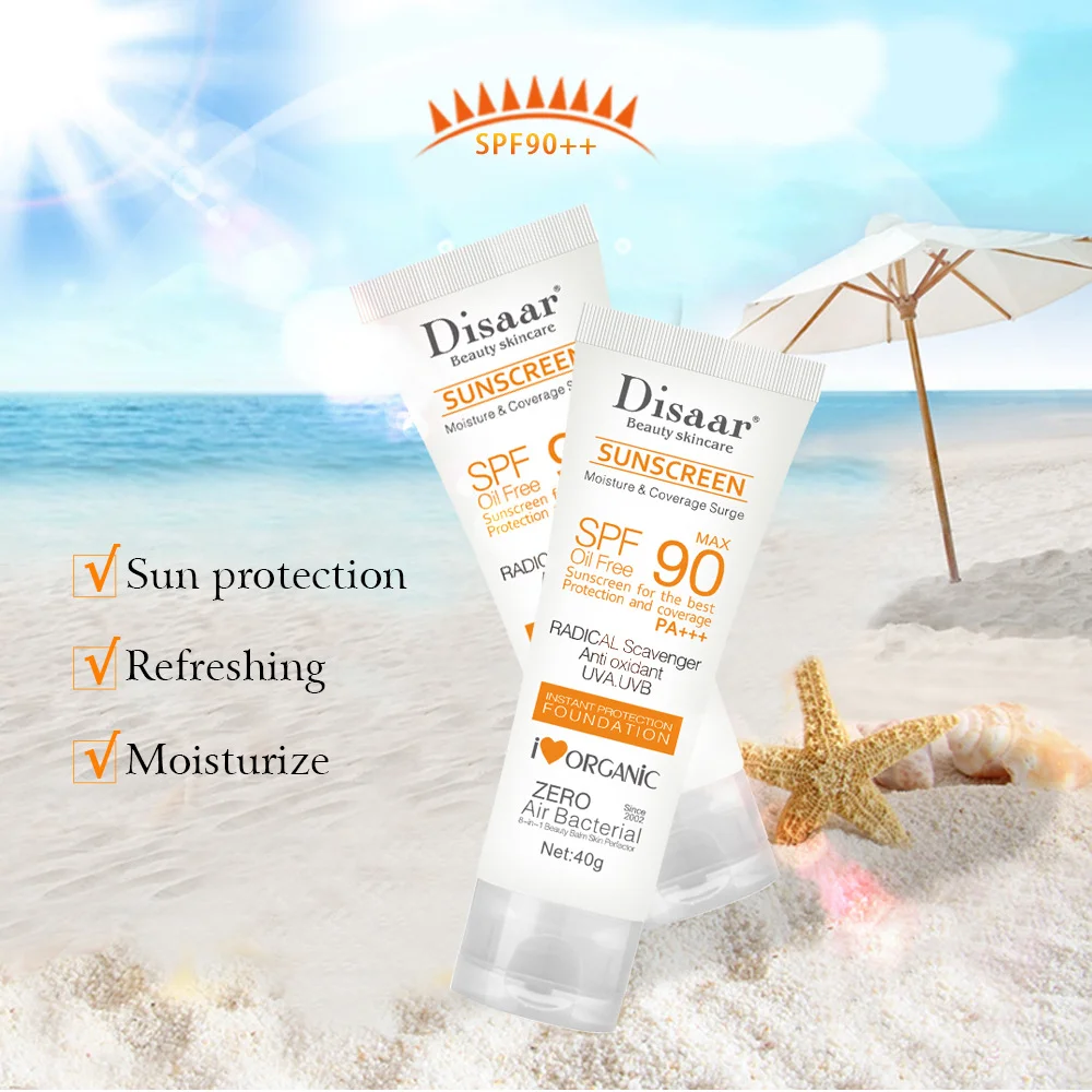 Солнцезащитный крем для лица и тела, Отбеливающий Крем, блокирующий защиту кожи от ультрафиолета SPF 50/SPF 90