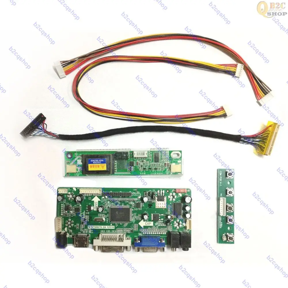 NT68676 Комплект платы контроллера драйвера ЖК-экрана для CLAA150XP01Q 1024Х768, совместимый с HDMI + DVI + VGA + аудио