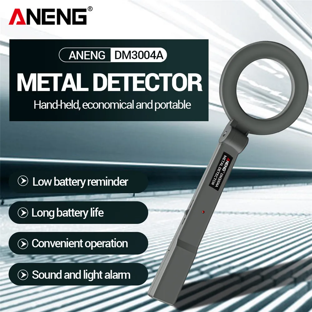 Металлоискатель ANENG DM3004A, высокочувствительные инструменты для поиска тела, Портативная ручная проверка безопасности, супер сканер, инструмент для поиска